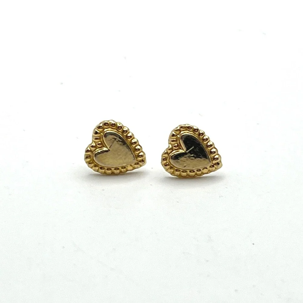 Vintage Gitano Gold Tone Heart Pocket Watch Necklace and Earrings Jewelry Set‎